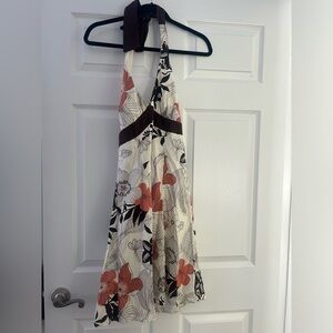Vintage trixxi floral halter dress